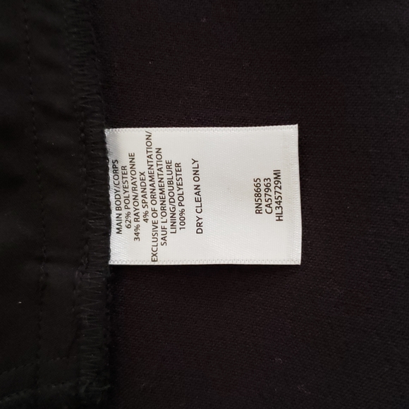 Trouvé NEW Metal Grommet Hem High Low Side Slit SKIRT Black NWT Business 🎉HP🎉 - Picture 15 of 16